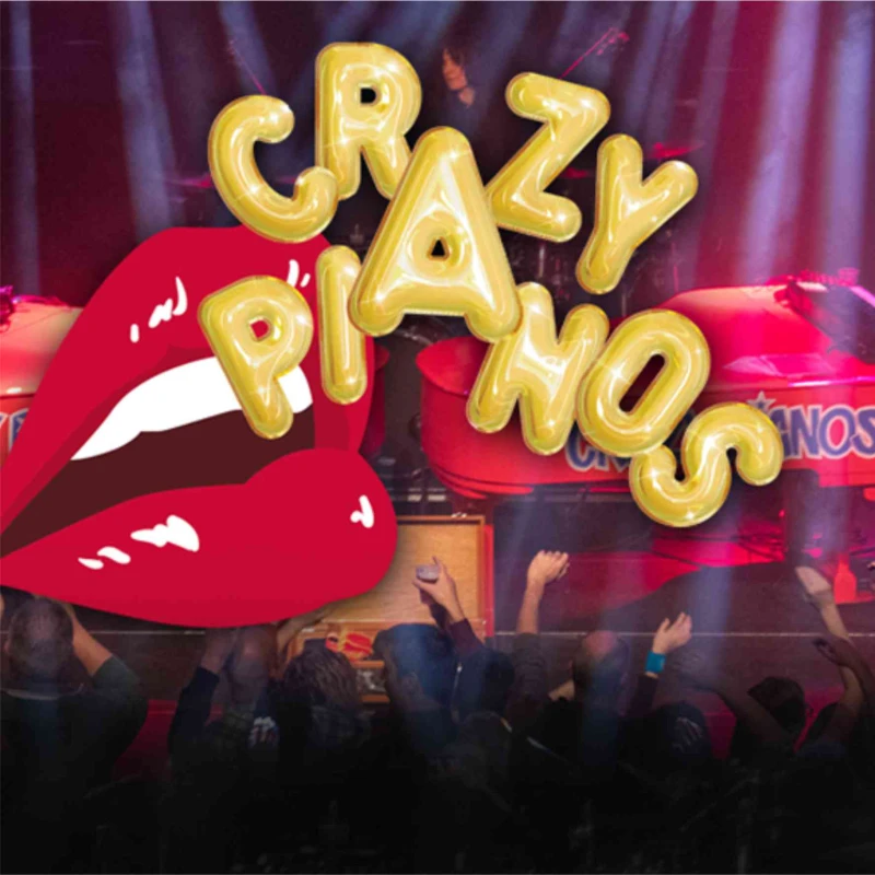 Crazy Pianos on tour boeken